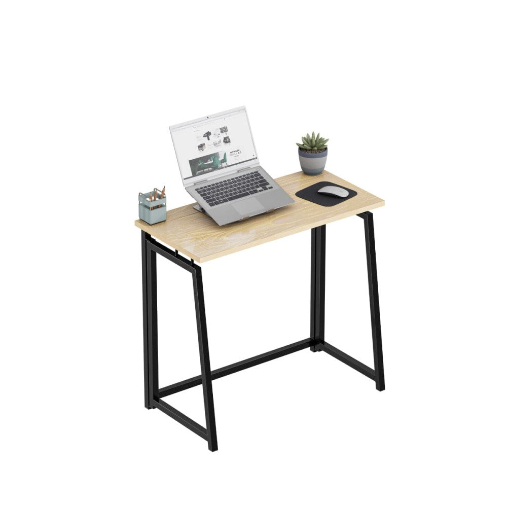 Mark Adler Leader 1.5 sammenleggbart skrivebord eikefinish 80 cm – frontvisning