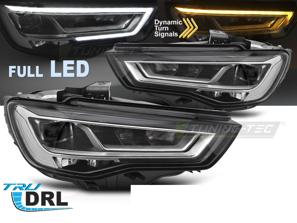 Frontlykter Audi A3 8V 12-20 Full LED sekvensielle DRL fra Tuning-Tec