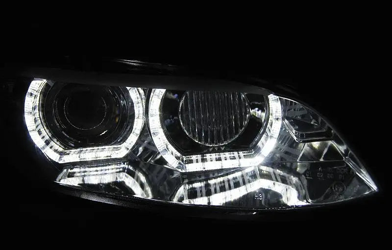 Frontlykter Bmw E92/E93 06-10 Angel Eyes Led Chrome AFS HID | Nomax.no🥇_3