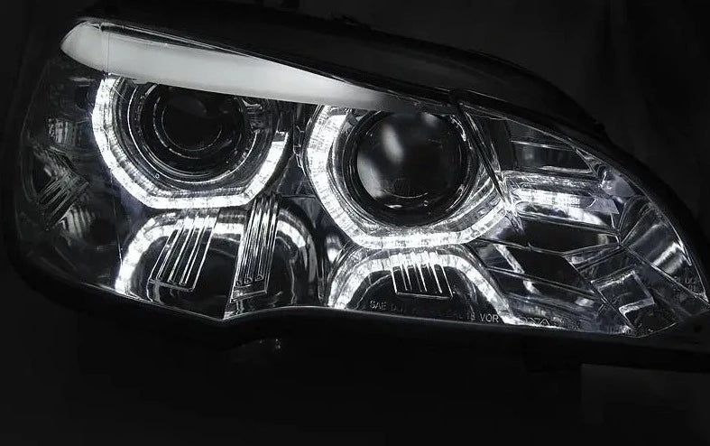 Frontlykter Bmw X5 E70 07-10 AE  DRL Led Chrome HID | Nomax.no🥇_4