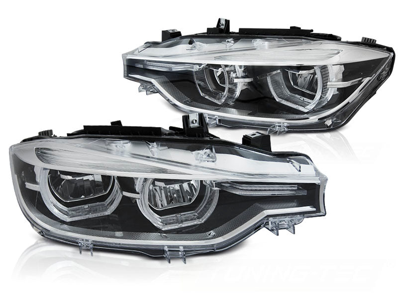 Full LED frontlykter BMW 3-Serie F30 F31 2011–2015 sett forfra