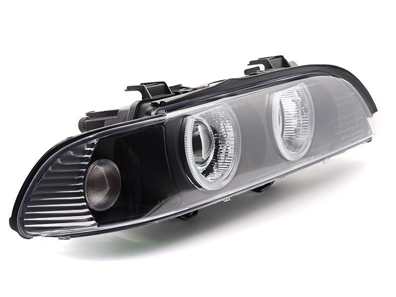 BMW 5-Serie E39 frontlykter Angel Eyes svart innfatning Tuning-Tec LPBMO7