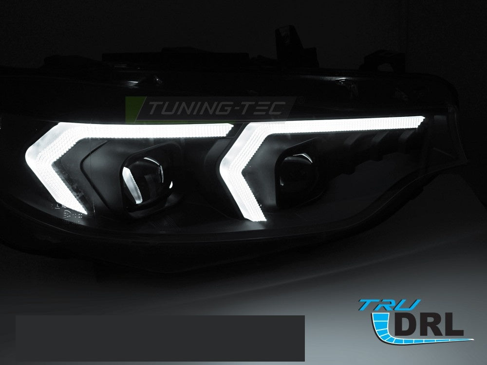 BMW 4-Serie F32 frontlykter i svart med xenonprojektorer – Tuning-Tec