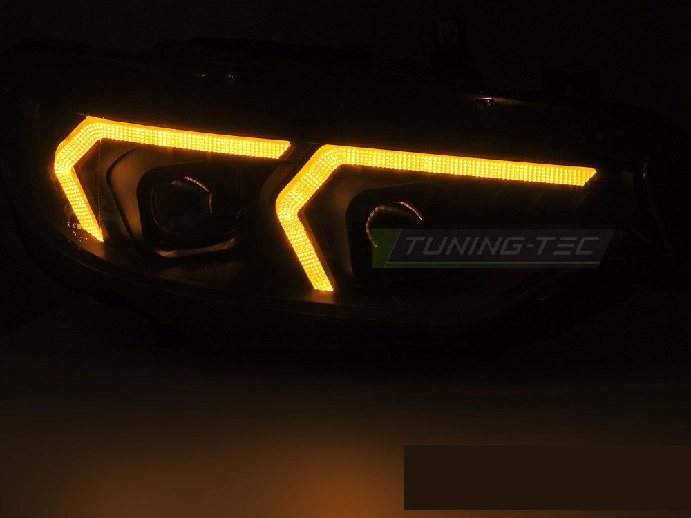 Svarte LED frontlykter med dagtidslys til BMW 4-Serie F32 F33 F36