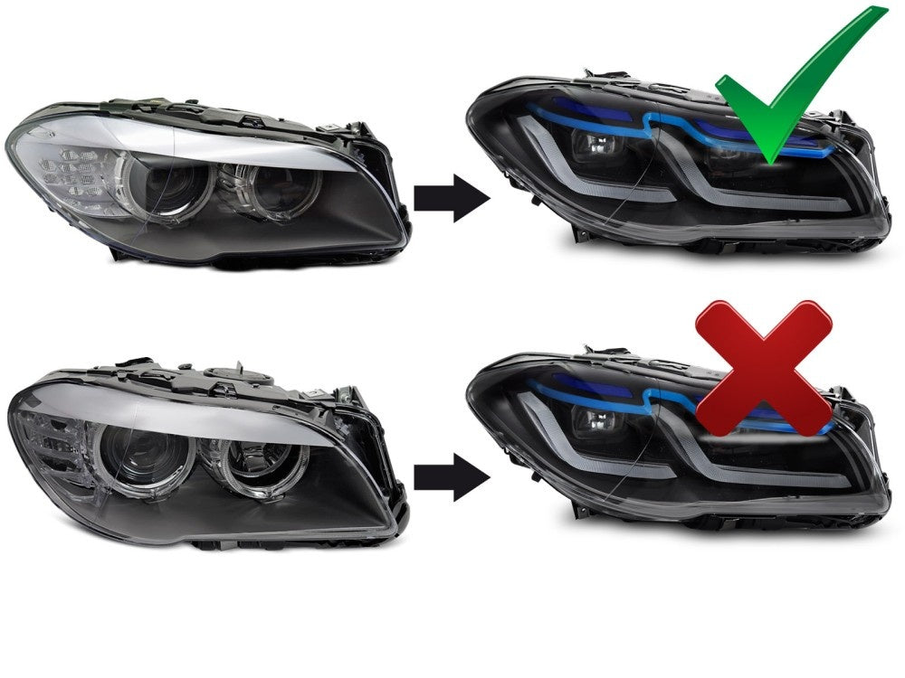 LED frontlykter til BMW F10 F11 med dagkjørelys – Nomax.no