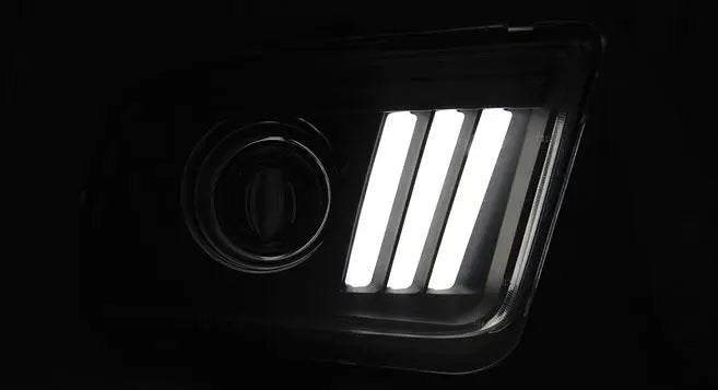 Frontlykter Ford Mustang 04-09 Tube Light Black | Nomax.no🥇_2