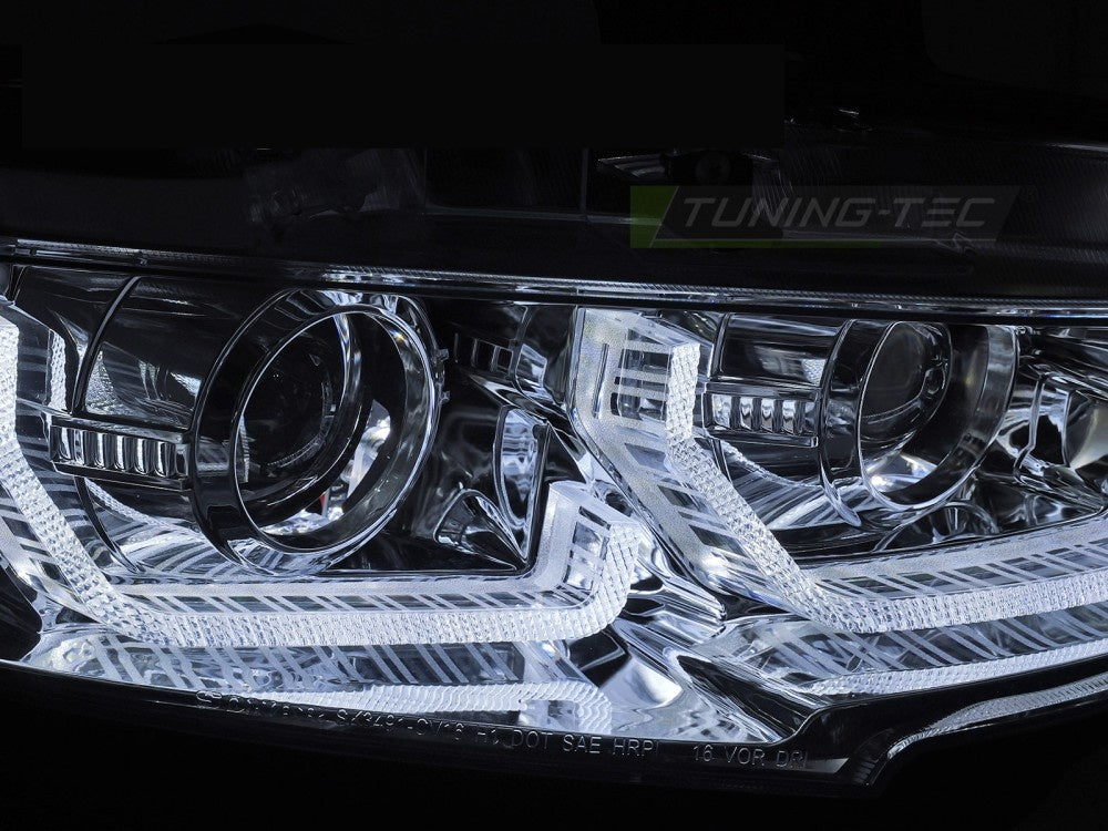 Honda Civic IX 14-16 frontlykter LED DRL krom Tuning-Tec LPHO38