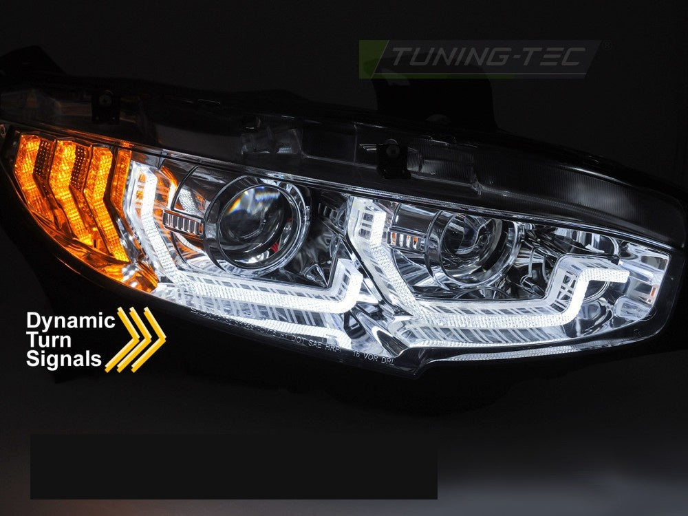 Tuning-Tec LED frontlykter Honda Civic IX 14-16 sekvensiell blinklys