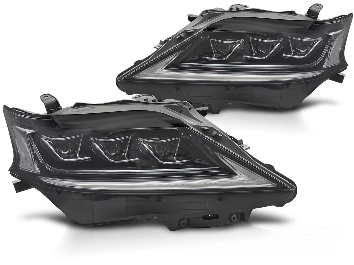 Frontlykter LED svart til Lexus RX 2012–2015 sett forfra