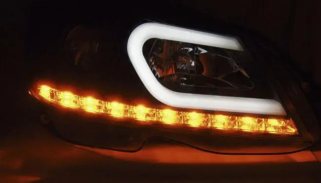 Frontlykter Mercedes W204 11-14 Black Tube Light | Nomax.no🥇_2