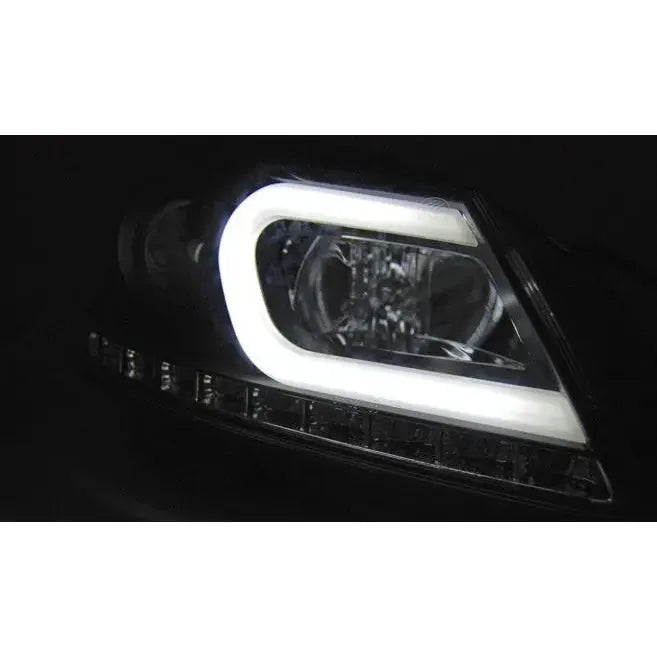 Frontlykter Mercedes W204 11-14 Black Tube Light | Nomax.no🥇_3