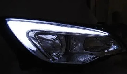 Frontlykter Opel Astra J 10-15 Tube Light Chrome | Nomax.no🥇_1