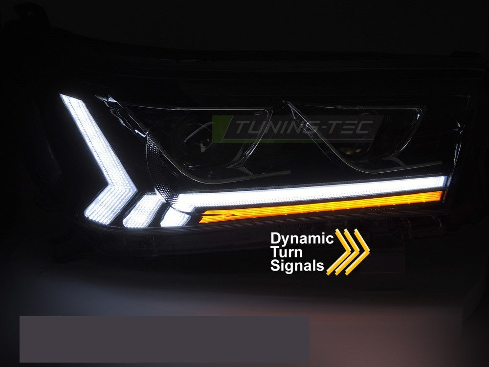Toyota Hilux 05-15 bildeler LED svart Tuning-Tec