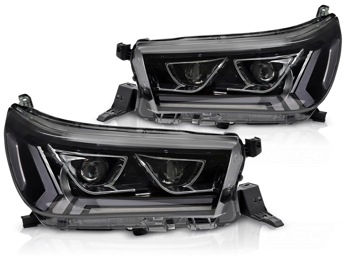 Bildeler Toyota Hilux 05-15 Tube LED svart fra Tuning-Tec