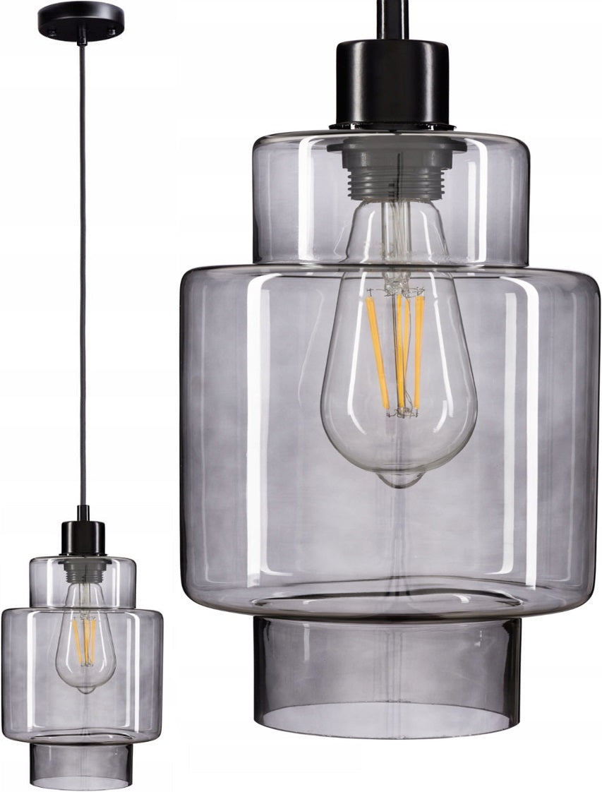 Moderne Grå Glass Hengelampe Ep017 (Ep017 8S)