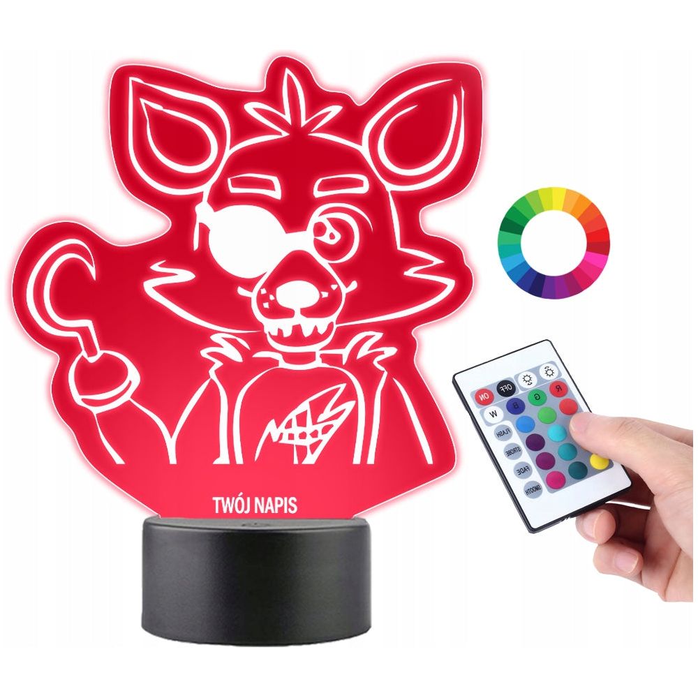 LED Skrivebordslampe FNaF Foxy Chibi Figur