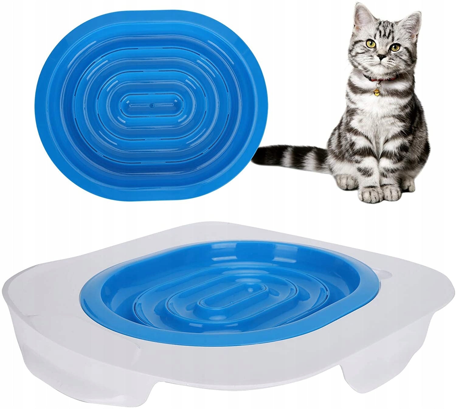 Toalettsete for kattetrening - kattedo med kattesand