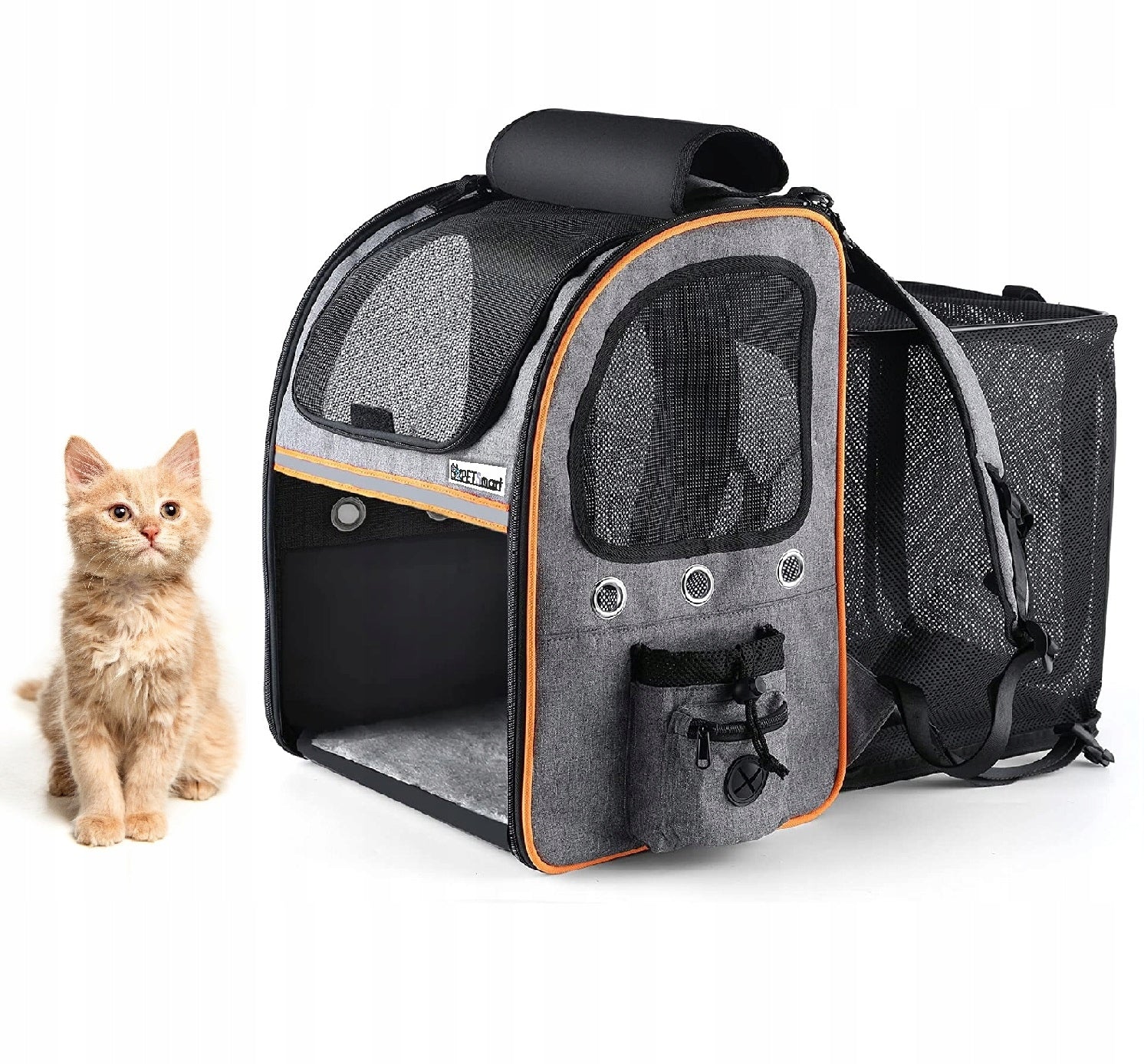Ryggsekk for Katt / Hund Transportør Bag Sammenleggbar