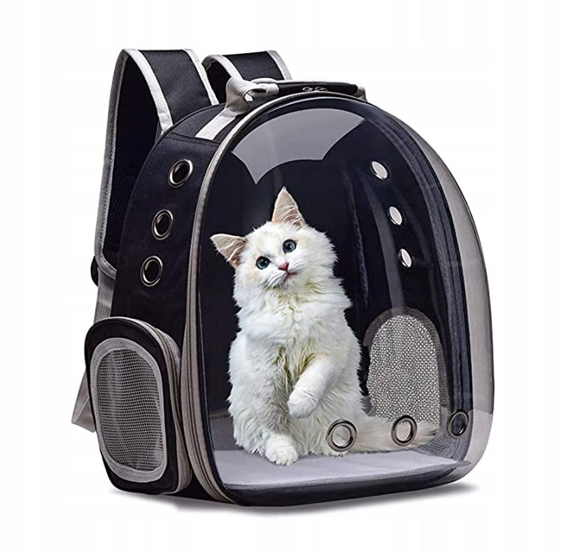 Ryggsekk Bag for Katt Hund Transportør Gjennomsiktig