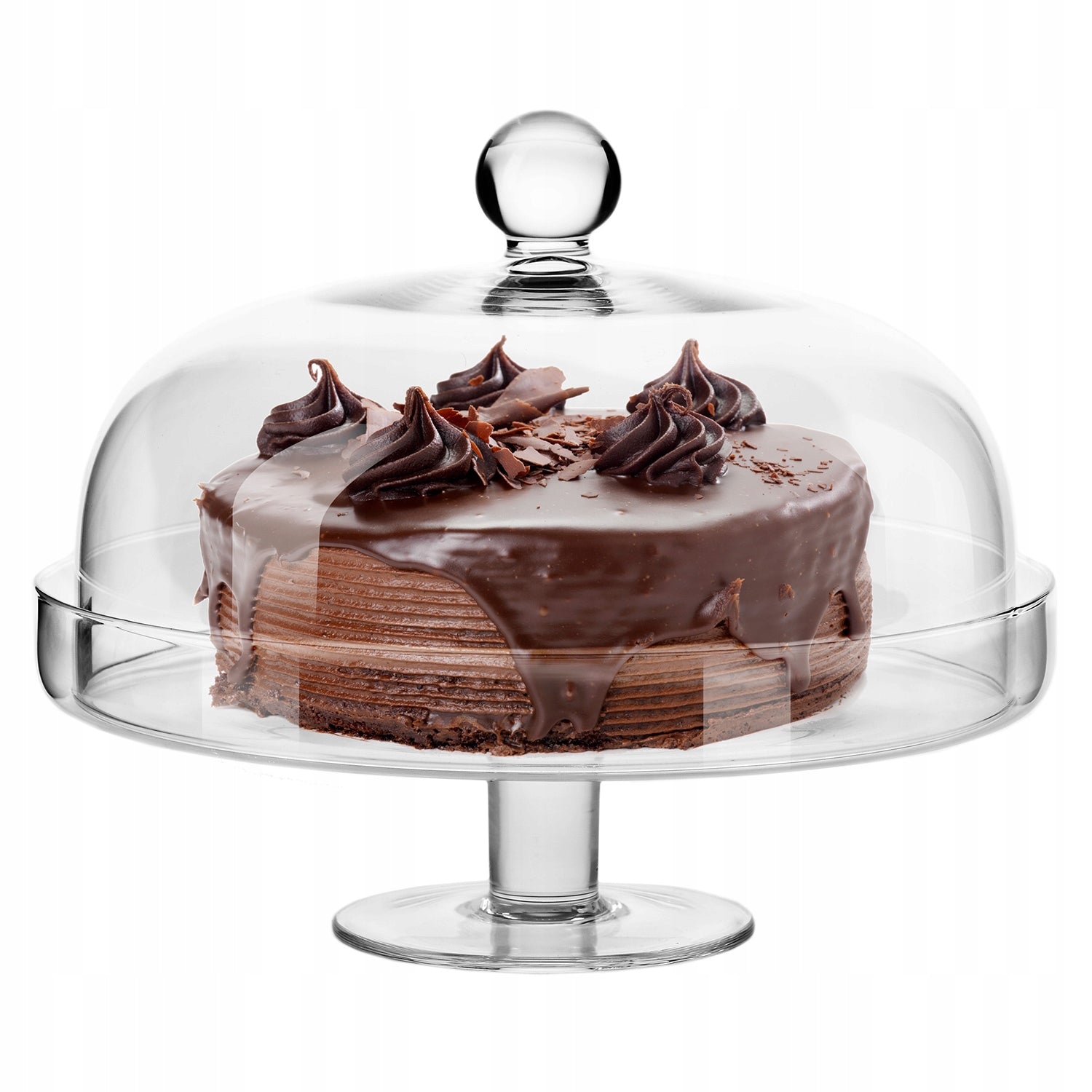 Fat med kuppel Elite Krosno 28 cm for kake-dessert