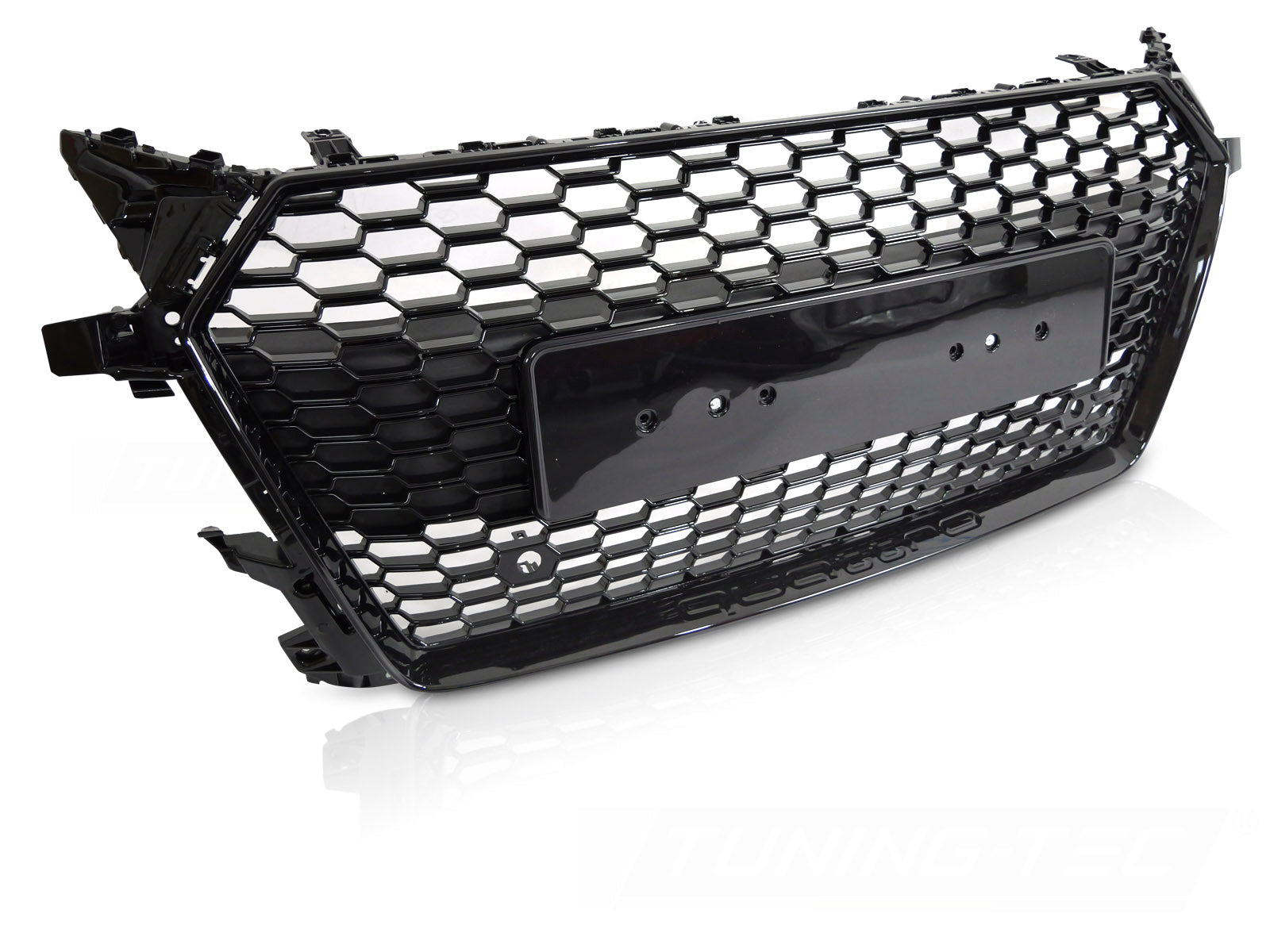 Grill Audi TT 8S 2014–2018 svart blank PDC – GRAUD4