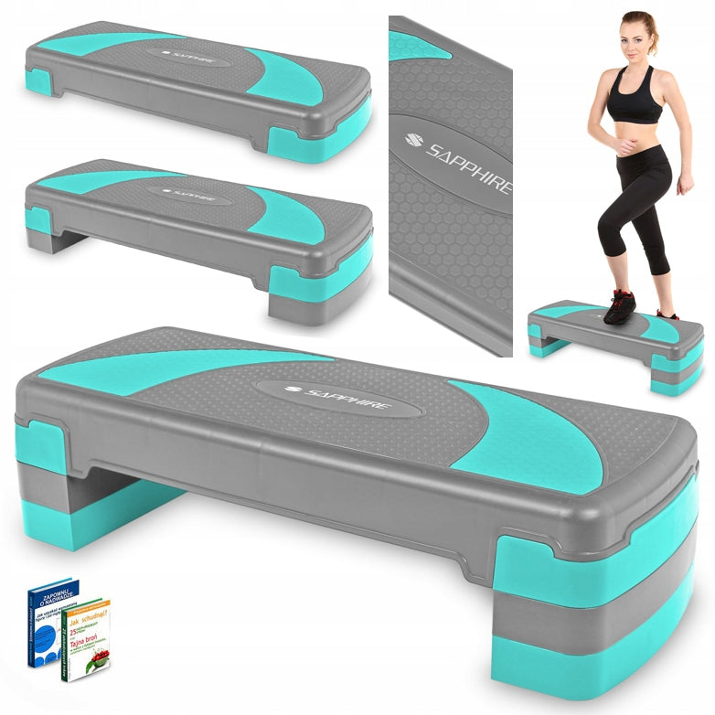 Step for trening Fitness Aerobic 3 nivåer Fit Gym Aerobic
