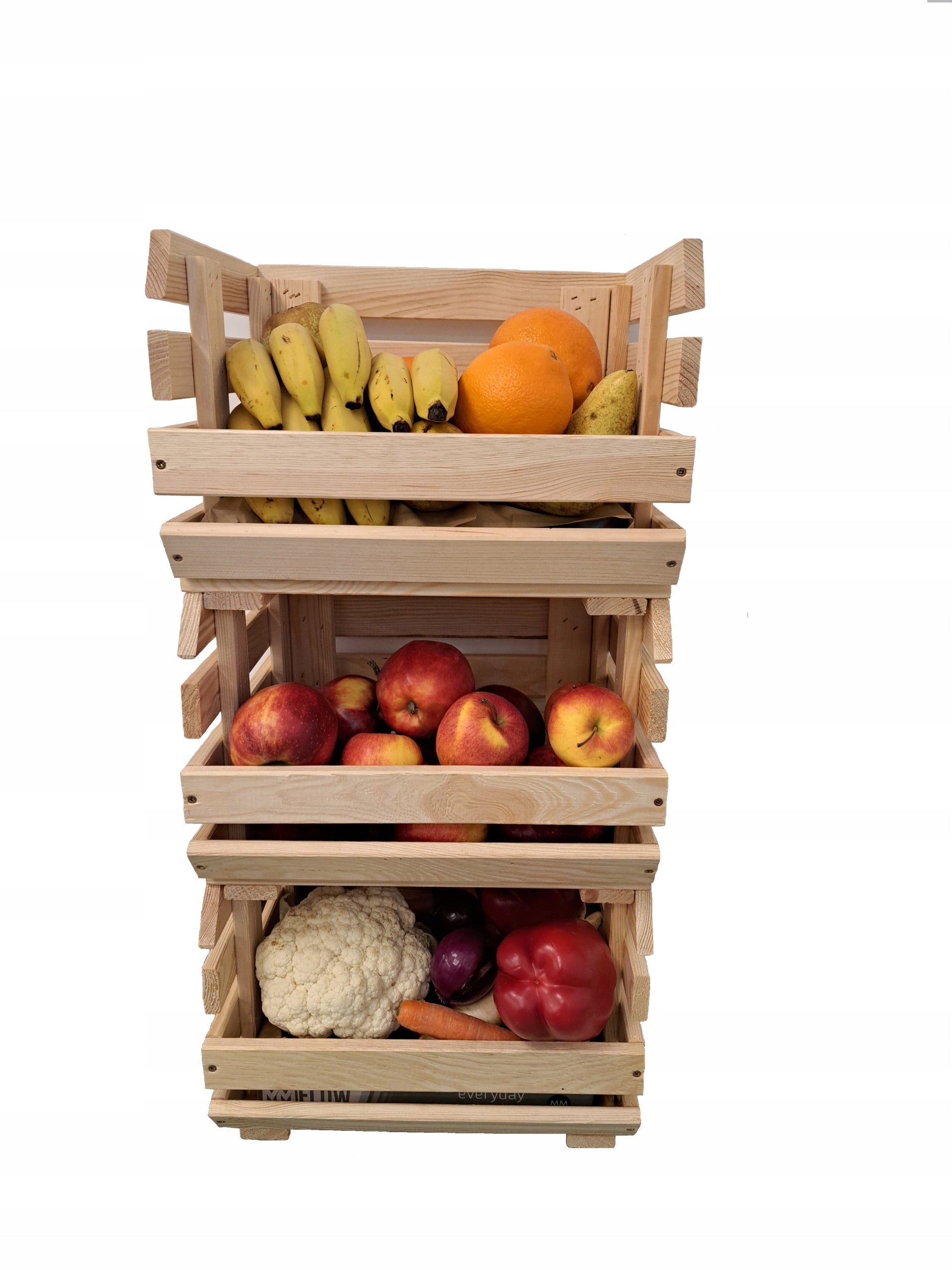 Kasse Beholder Hylle for Grønnsaker og Frukt med Hjul