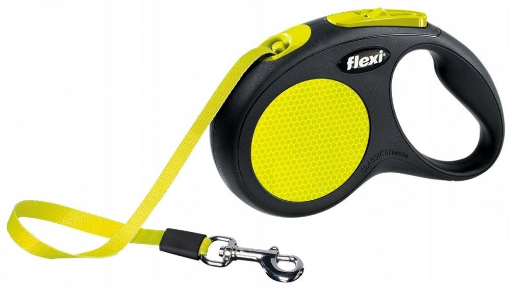 Flexi New Neon Automatisk Kobbel S Bånd 5 M