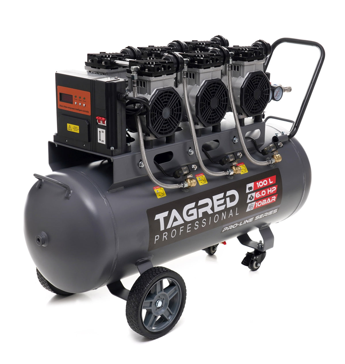 Kompressor Tagred TA3389 100L tank med tappeventil for kondensvann