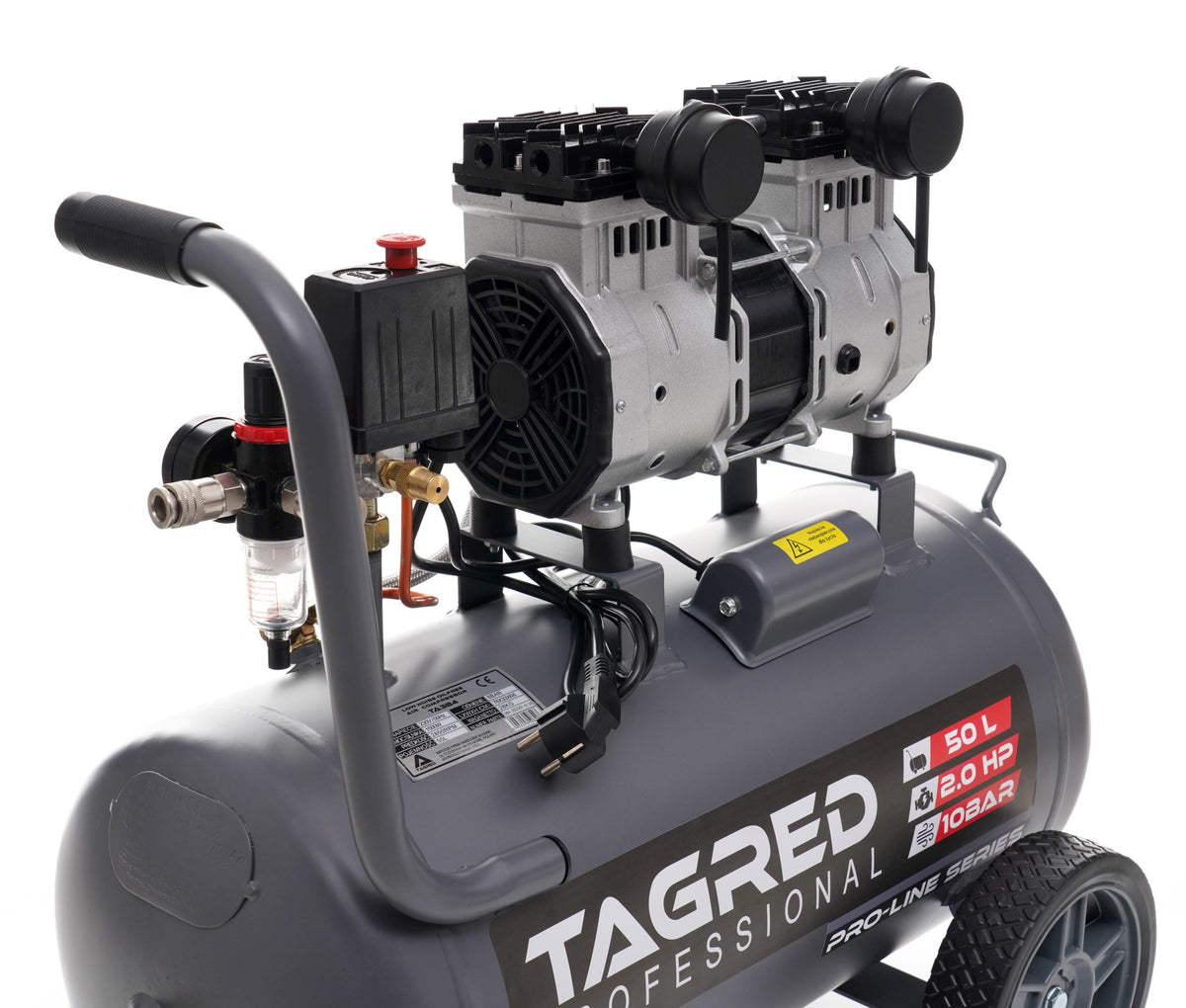 Kompressor Tagred TA3384 håndtak og hjul for enkel transport