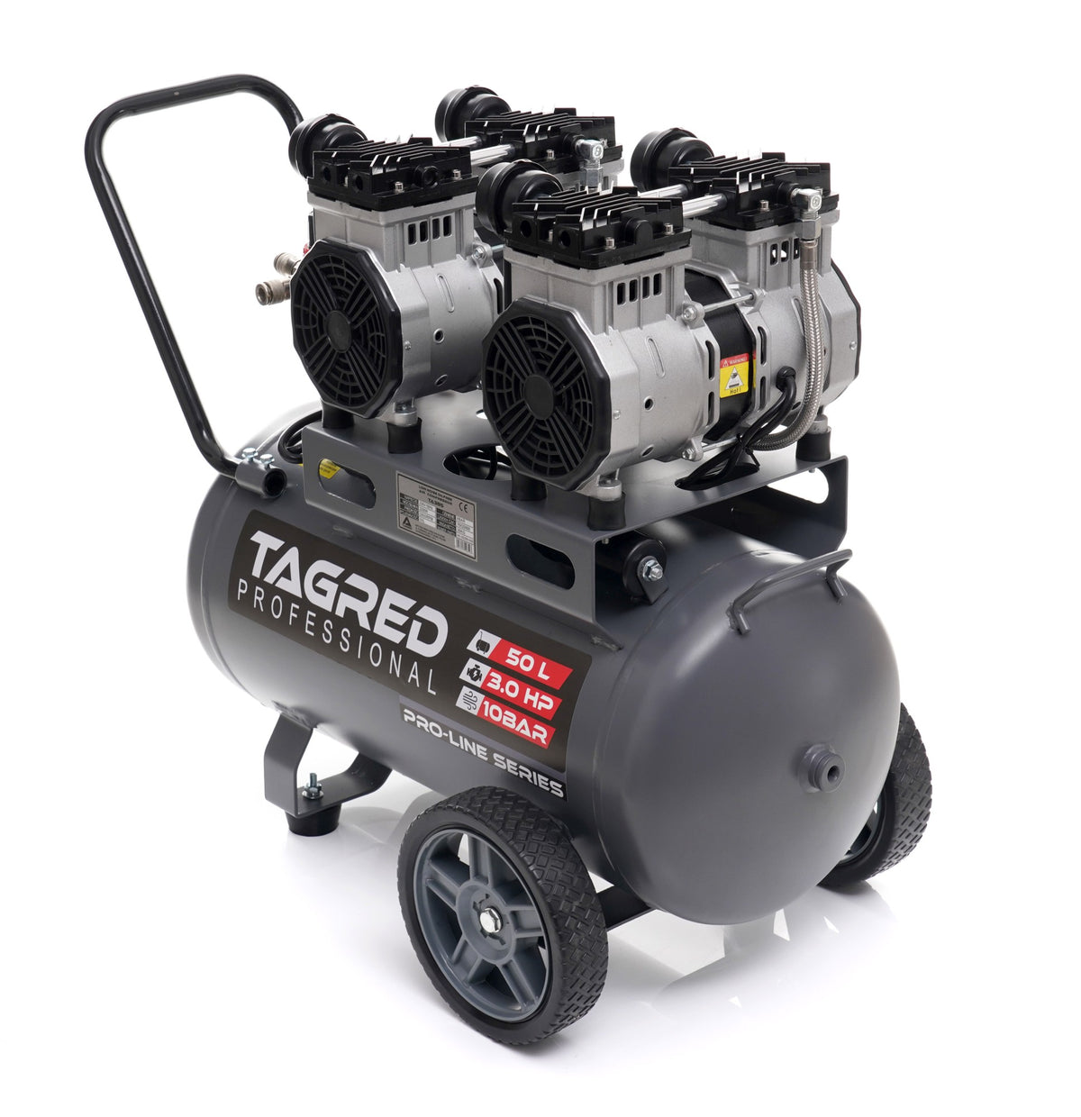 Kompressor Tagred TA3385 hurtigkobling og trykkregulator