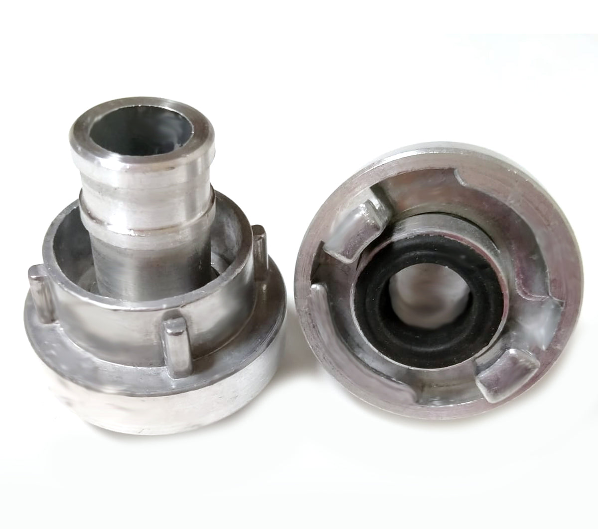 Aluminiums Storz-kobling TA521 med 16 bar arbeidstrykk sett forfra