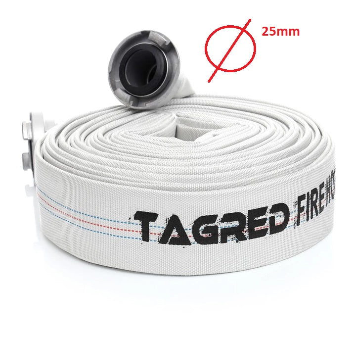 Flat pumpeslange 20 meter i forsterket polyester med PU-fôr