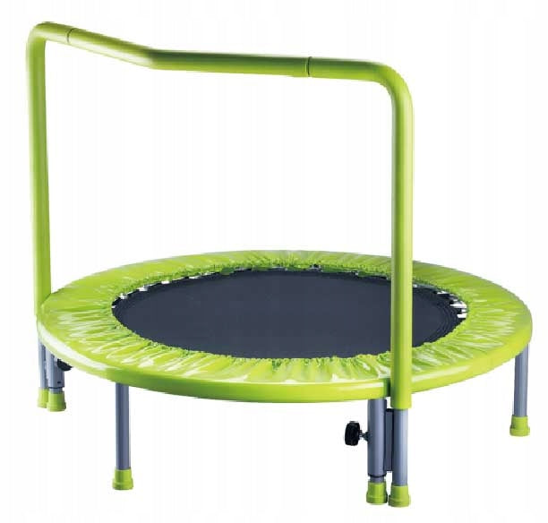 Barne-trampoline, Ø 90 cm med 30 fjærer og håndtak