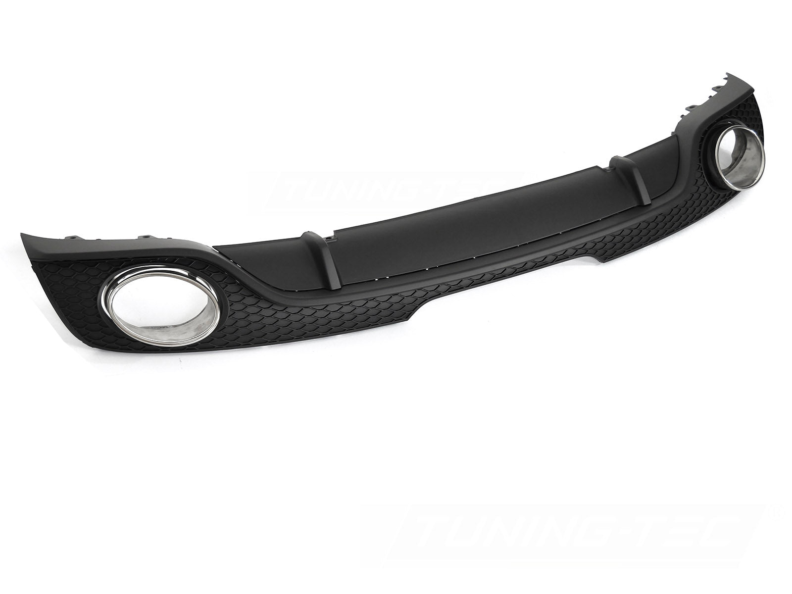 Diffusor Audi TT 8J 06-14 matt svart twin outlet - ZTAU28