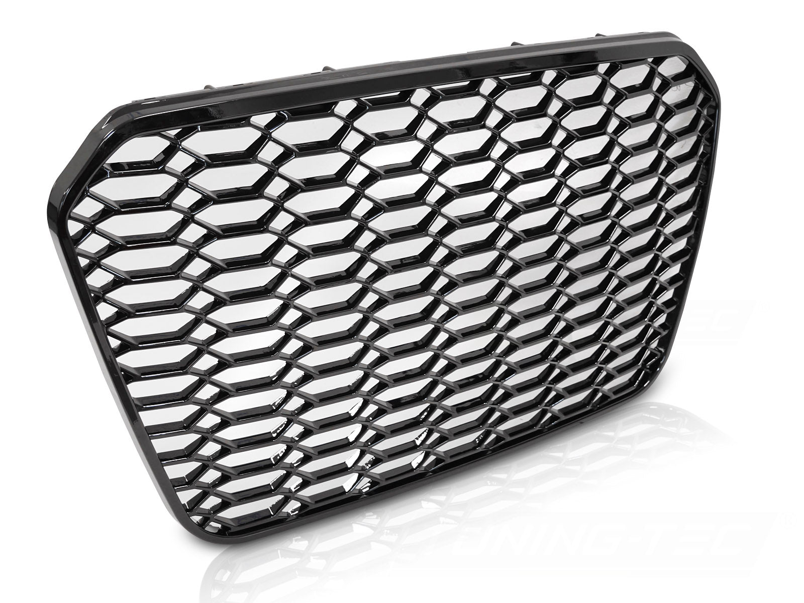 Grill Audi A6 C7 11-14 blank svart (Sport Style) GRAU87