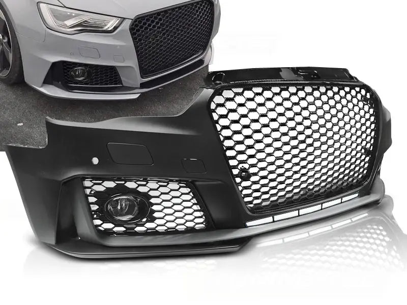 Støtfanger foran Audi A3 12-16 RS3 Style Glossy Black PDC | Nomax.no🥇