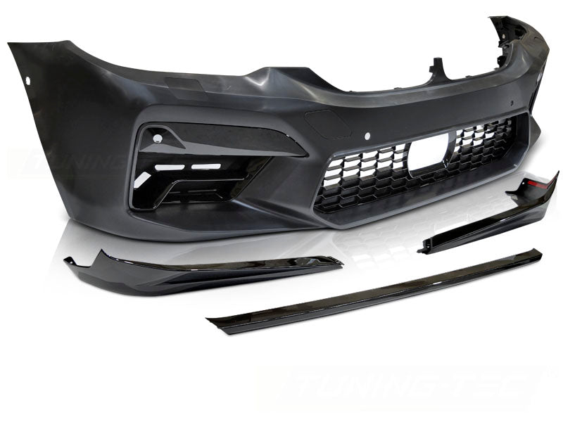 Frontfanger Sport LCI-stil BMW 5-Serie G30 G31 2017–2020 med PDC og spoiler sett forfra
