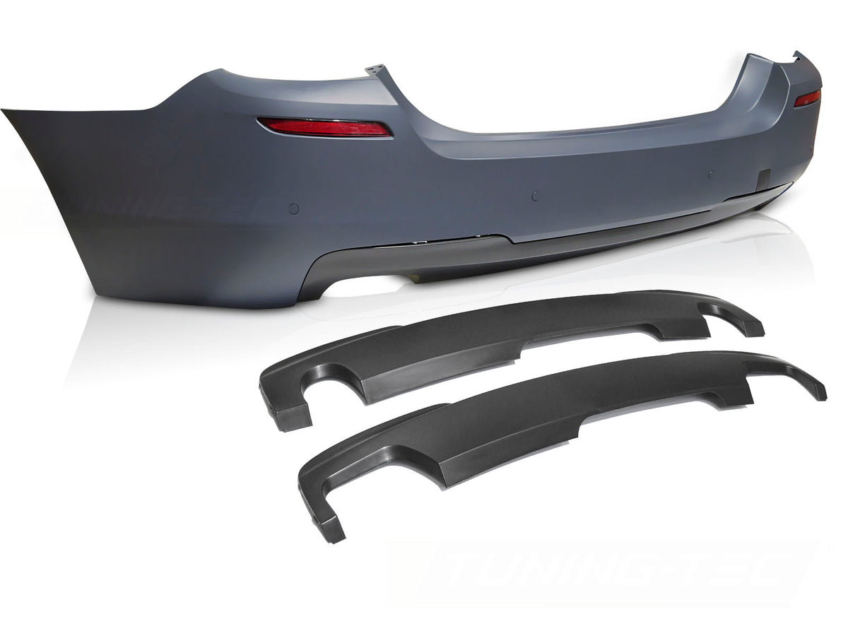 Sport style bakfanger BMW E92 E93 LCI 2010–2013 med PDC-fester sett bakfra