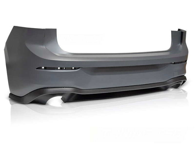 Bakfanger sport-design VW Golf 8 2019–2024 med dual PDC-utskjæringer sett bakfra