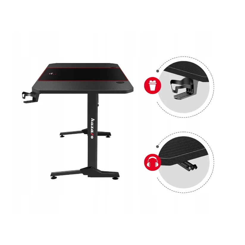 Gamingbord Huzaro Hero 4.7 Svart 160cm