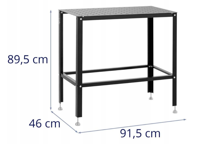 Sveisebord med Perforert Plate 3 mm 915 x 46 cm Opptil 100 kg