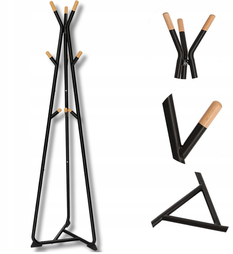 Stativ i Loft-stil for Klær og Jakker