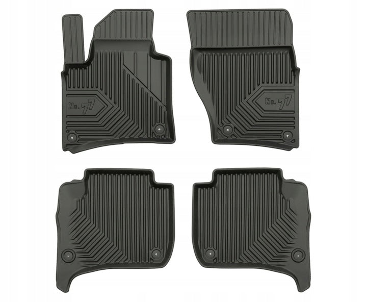 Frogum 3D Premium TPE-gulvmatter til VW Touareg 7P (2010–2018) – svart sett á 4 stk. med 40 mm sidekant