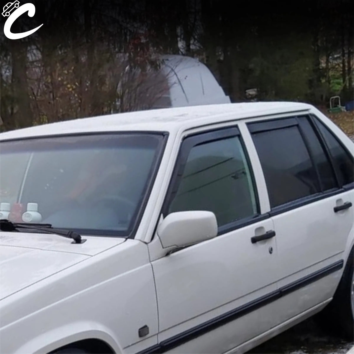 Heko vindavviser til Volvo 940/960 / sett 4 stk. – Røykfarget plexiglass
