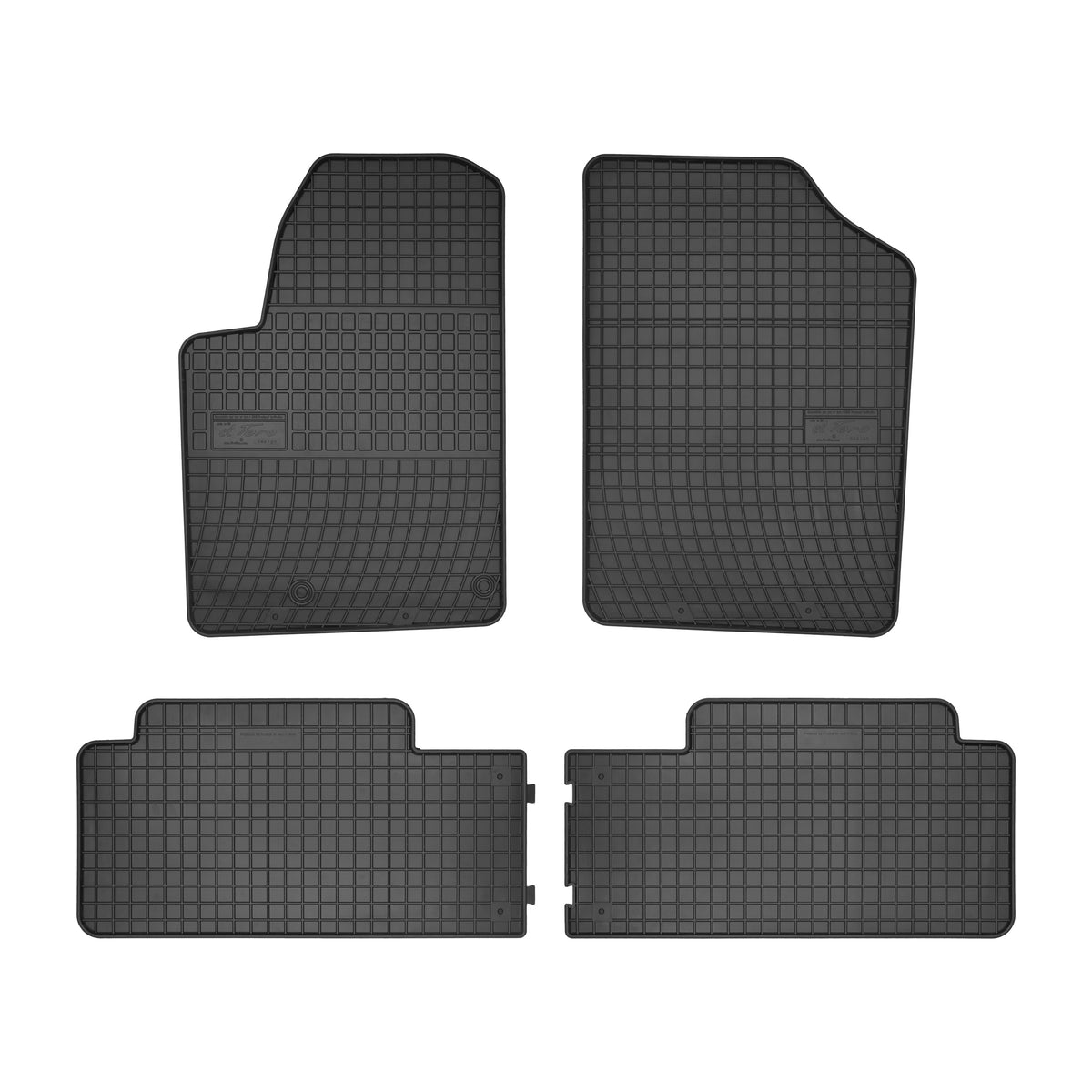 Frogum gummimatter til Citroën Berlingo II (1996–2008) – svart, sidekant 1 cm, sett med 4 stk.
