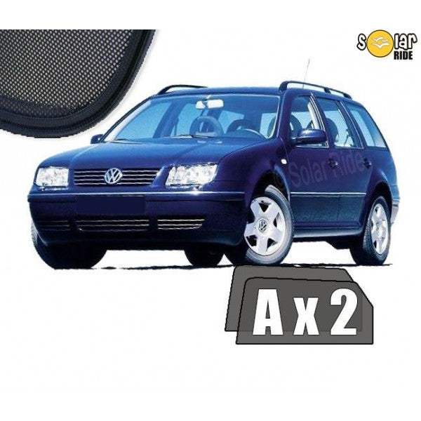 Sr solskjerm i akryl til Vw Bora Variant stasjonsvogn, røykfarget og enkel montering med 3M tape
