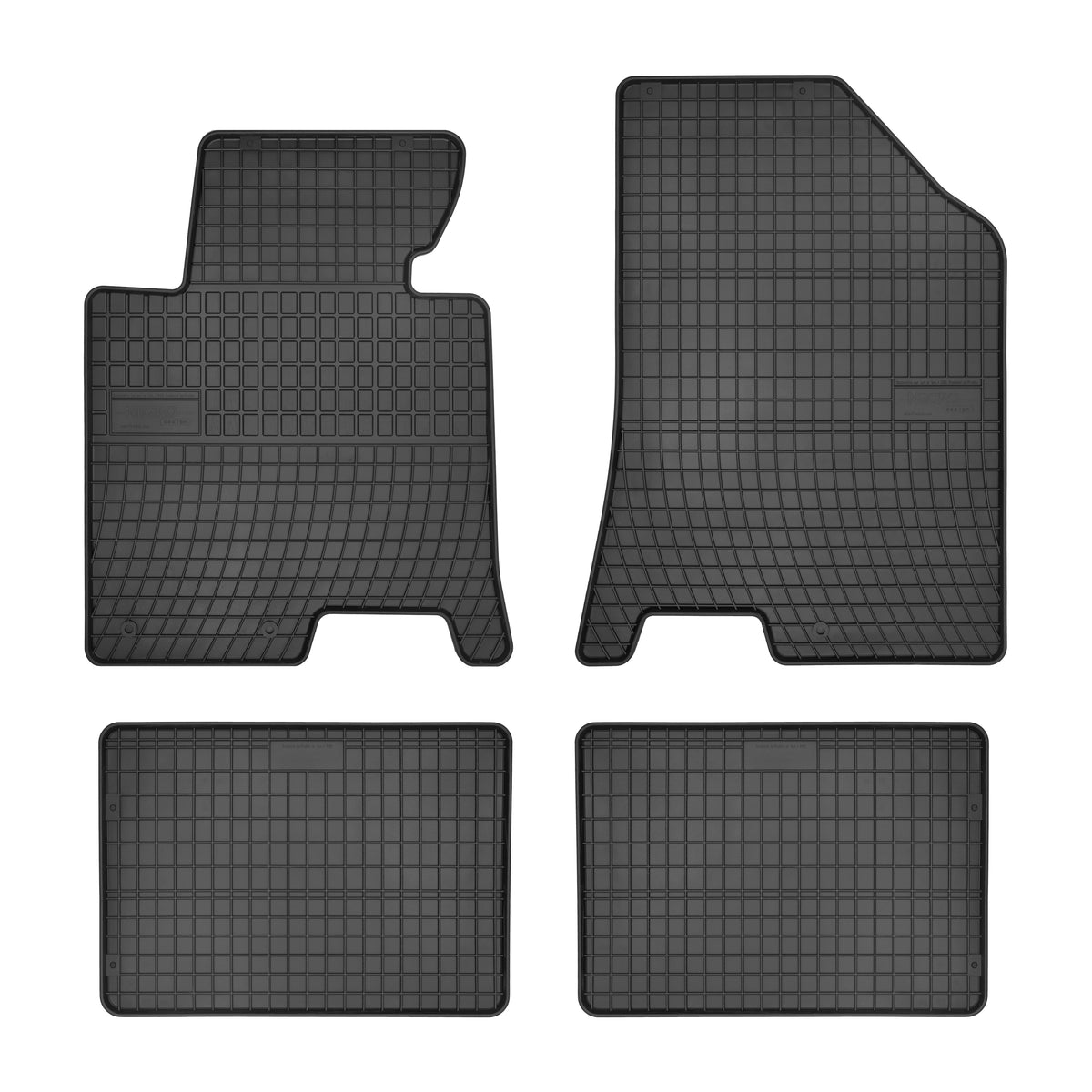 Frogum gummimatter til Hyundai i40 (2012-) – svart med 1 cm sidekant, sett med 4 matter
