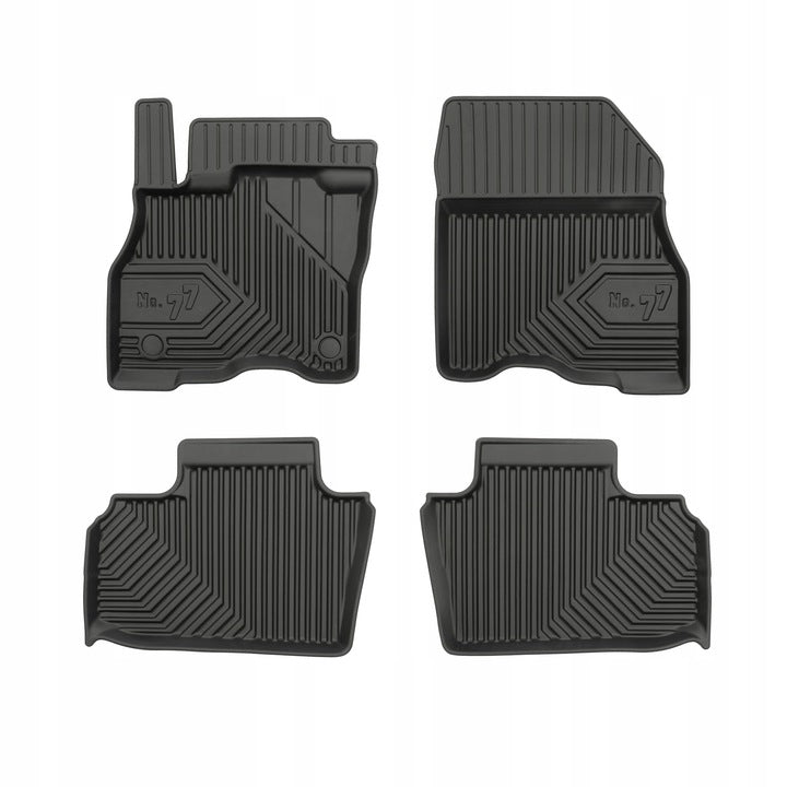 Frogum 3D Premium gulvmatter til Nissan Leaf II (2017-2024) – svart TPE med 40 mm sidekant, sett med 4