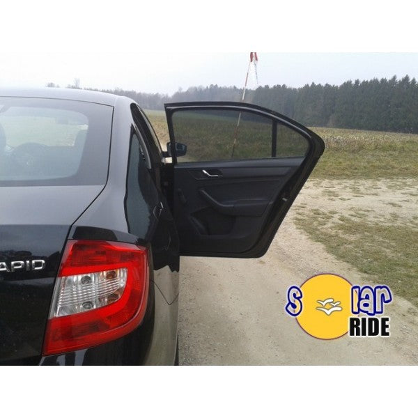 Solskjerm Skoda Rapid (2012-2019) (2 stk) - sett bakfra